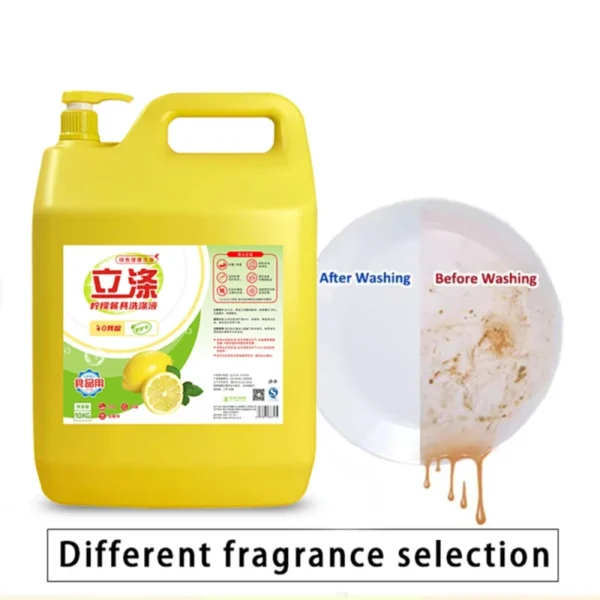 10Kg-Eco-Friendly-Lemon-Scented-Liquid-Kitchen-Detergent-with-5-15-Active-Ingredients-for-Easy-Oil-Removal-Dishwashing