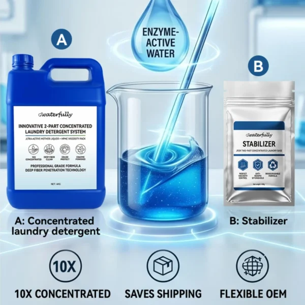 10X-Concentrated-Laundry-Detergent-Bulk-OEM-Private-Label-Low-Shipping-Cost-2-Part-Liquid-Detergent-Formula-Base-with-Stabilizer