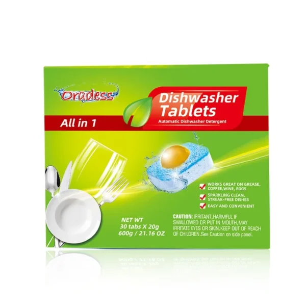 30-Tablets-Box-Solid-Dishwasher-Detergent-Tablets-Powerful-Stain-Remover-Brightening-Dishwasher-Cleaner-Tablets