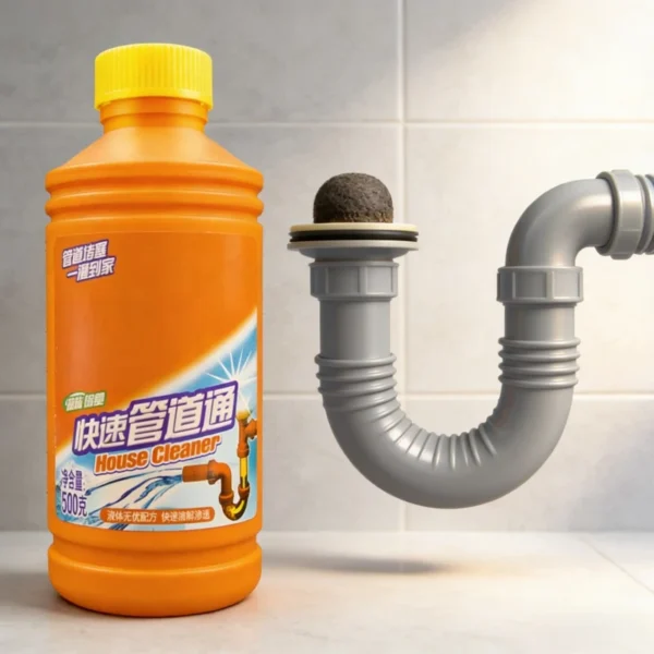 500G-Non-Dismantling-Drain-Cleaner-Powder-Lemon-Scent-Hassle-Free-Clog-Clear-Antibacterial-Deodorizing-Professional-ISO9001