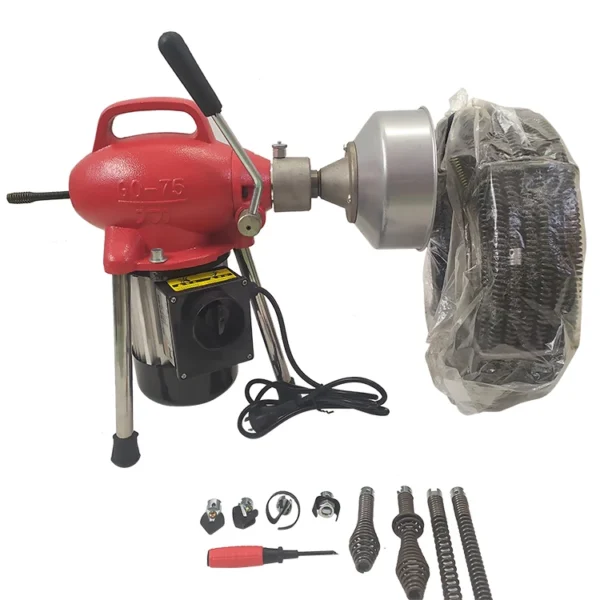 500W-GQ75-Professional-Kitchen-Toilet-Floor-Drain-Dredge-Sewer-Electric-Pipe-Drain-Cleaners-Machine