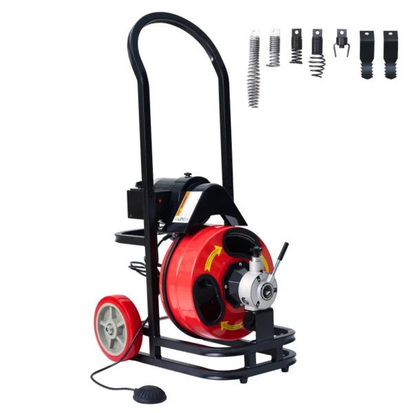 50FT-15.4M-Electric-Sewer-Snake-Drain-Auger-with-Cutter-Plumbers-Snake-Drain-Clog-Remover-for-1-to-6-Inch-Pipes-Pipe-Snake