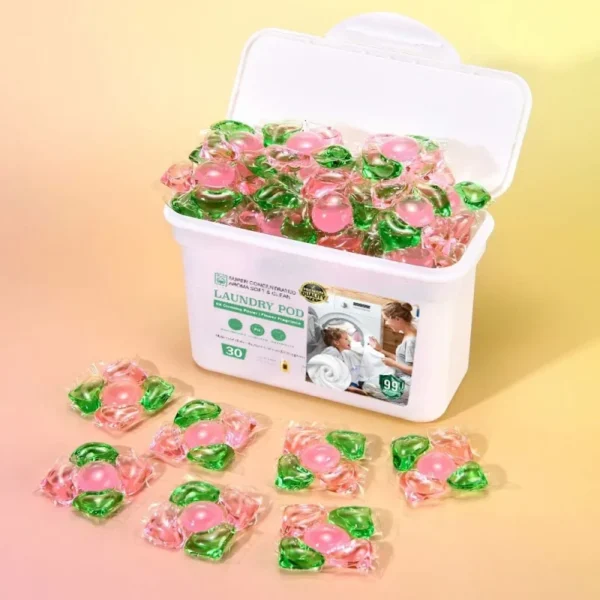 5in1-Laundry-Pods-300g-Boxed-Floral-Scent-Efficient-Stain-Removal-Low-Allergy-Eco-Friendly-Capsules-for-OEM