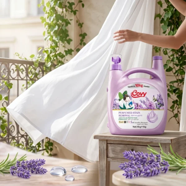 5kg-High-Concentration-Lavender-Aroma-Multi-Effect-Laundry-Liquid-Mild-Anti-Static-Strong-Decontamination-Color-Lock-Gentle