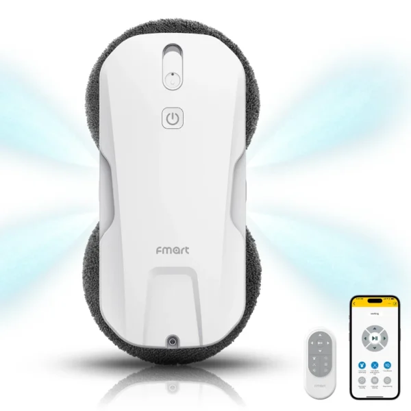 60mm-Slim-Robotic-Window-Cleaner-4-Nozzle-Ultrasonic-Mist-Spray-AI-Path-Planning-2600-3800Pa-Auto-Suction-Window-Washing-Robot