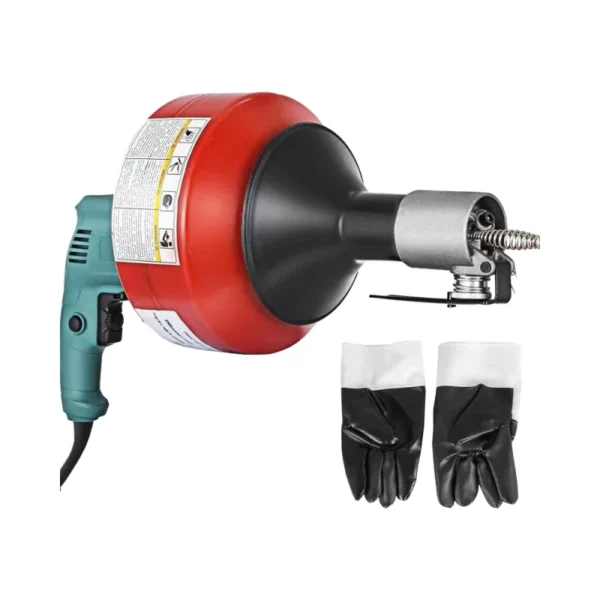 700W-Portable-Electric-Drain-Cleaner-26ft-X-1-3in-Cable-Sewer-Snake-Machine-Red-for-Unclogging-Pipes-Toilets