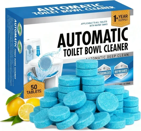 Automatic-Eco-Friendly-Toilet-Bowl-Cleaner-Tablets-Lemon-Scent-Septic-Safe-Hard-Water-Stain-Odor-Remover-Effervescent-Descaling