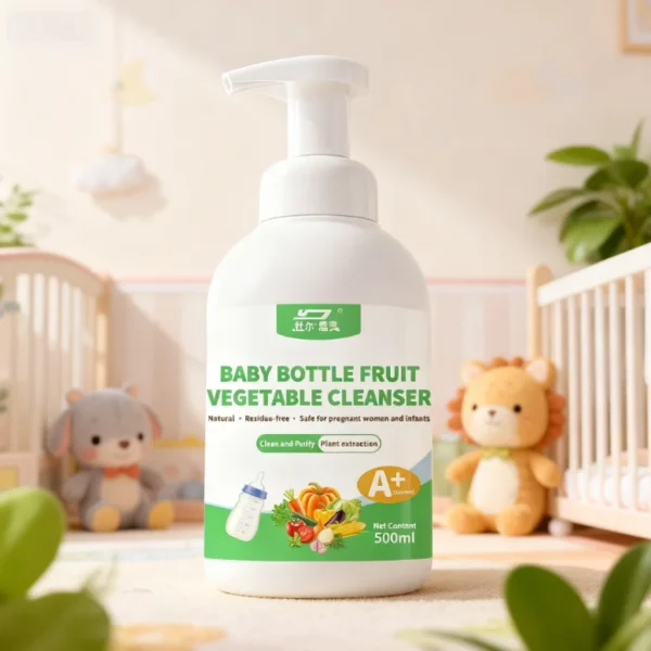 Baby-Bottle-Fruit-Vegetable-Cleanser-500ml-Eco-Friendly-Green-Tea-Fragrance-Natural-Plant-Extraction-Formula