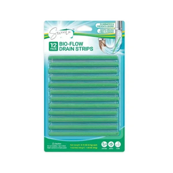 Bio-Flow-Drain-Cleaning-Strips-Sink-Drain-Deodorizer-Cleaner-Stick-for-Kitchen-Bathroom-Tub-Pipe