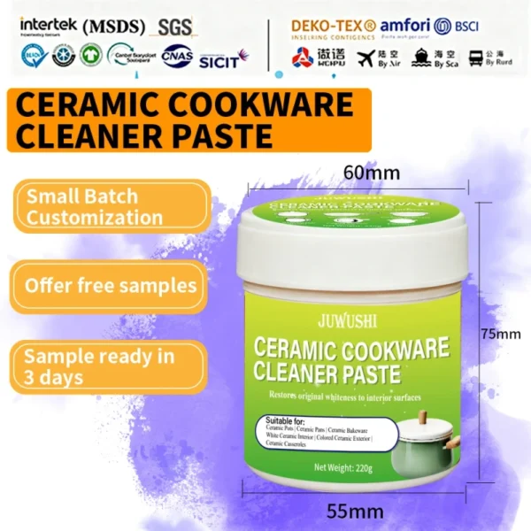 Ceramic-Coating-Cleaning-Paste-Scratch-Free-Suitable-for-Enamel-Pots-Wont-Damage-Glaze-Surfaces-for-Household-Kitchenware-220g