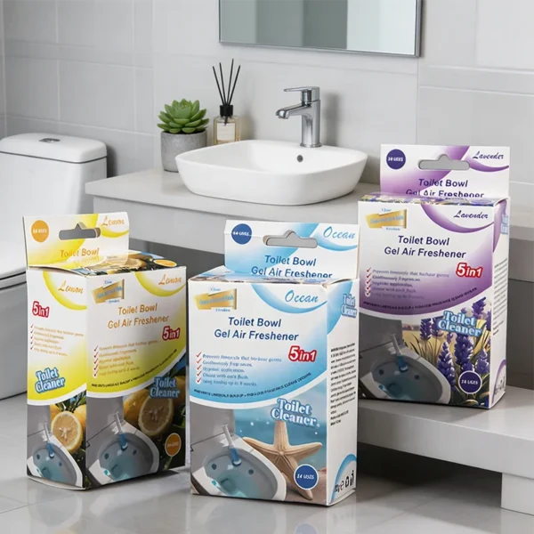 Custom-Brand-Toilet-Bowl-Gel-Air-Freshener-Multi-Fragrance-5-in-1-Cleaner-for-Business