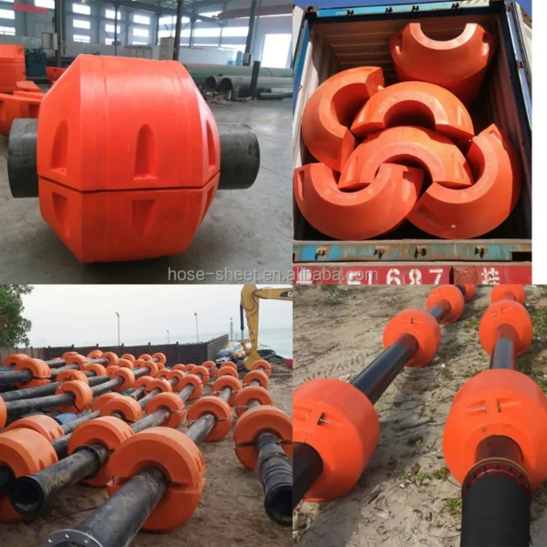 Custom-Cut-Orange-HDPE-Dredging-Pipe-Floater-Rotational-Molding-Plastic-Product-for-Dredge-Processing