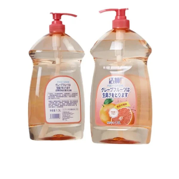 Custom-Grapefruit-Scented-1.3L-Eco-Friendly-Dishwashing-Liquid-Household-Food-Grade-Commercial-Kitchen-Detergent-Large