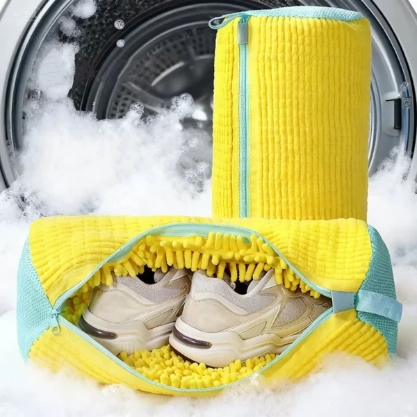 Custom-Logo-Thickening-Zipper-Sneaker-Cleaner-Shoe-Wash-Laundry-Cleaning-Bag-Reusable-and-Machine-Washable
