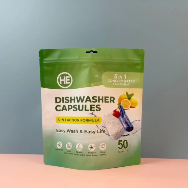 Custom-Printed-Logo-Cleaner-Liquid-Laundry-Detergent-Concentrated-Capsules-Laundry-Pods-Packaging-Moisture-Proof-Stand-up-Pouch