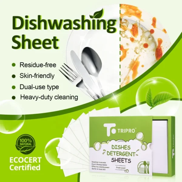 Dishwasher-Detergent-Sheet-Disposable-Plant-Based-Dishwashing-Soap-Eco-Friendly-Fully-Biodegradable-Green-Tea-Scent-1-Pack-60