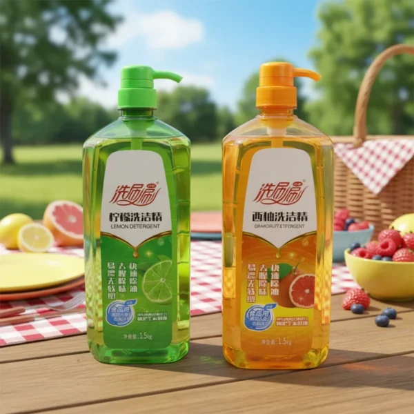 Dishwashing-Liquid-Lemon-Extract-Natural-Fresh-Scent-Deep-Cleaning