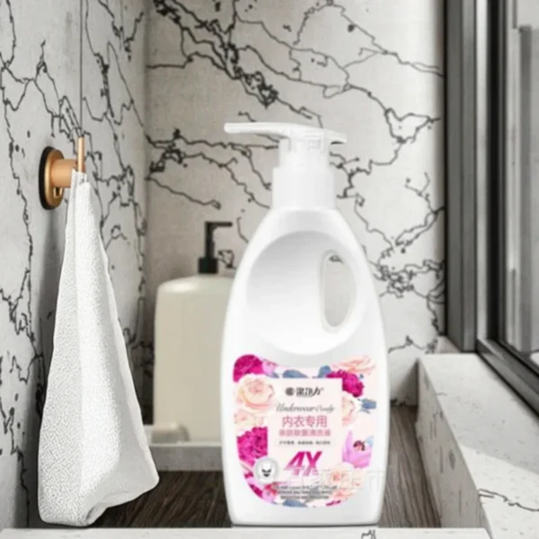 Disposable-500ml-White-Enzyme-Laundry-Detergent-Liquid-30-50-Concentration-for-Underwear-Washing-Stocked