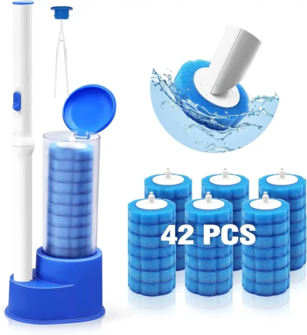 Disposable-Toilet-Cleaning-System-Disposable-Toilet-Bowl-Cleaner-Brush-with-10-Cleaning-Refills