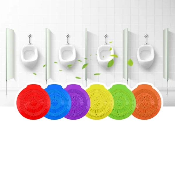 Disposable-Urinal-Screens-Deodorizer-Anti-Splash-EVA-Material-16x16.5cm-Urinal-Mats-Two-Colors-Bullseye-Long-Lasting