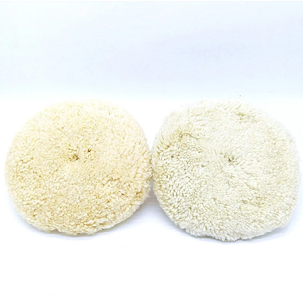 Double-Sided-Wool-Polishing-Buffer-Pad-8inch-High-Density-Genuine-Wool-Pads-M16-for-Compound-Cutting-Polishing-Cream