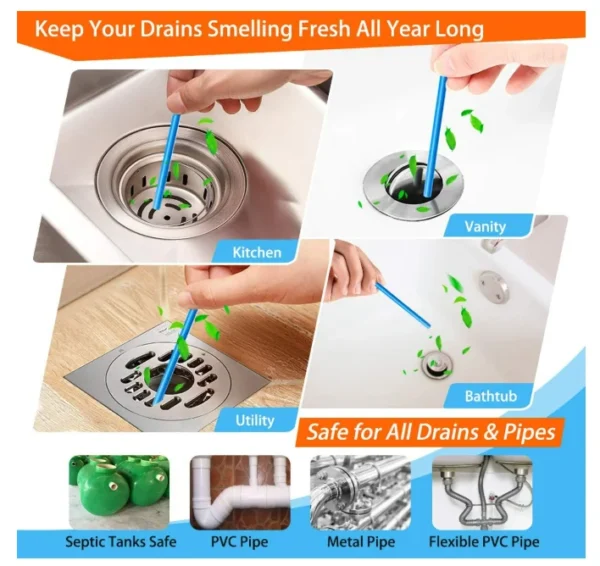 Drain-Cleaning-Sticks-Odor-Free-Formula-Keeps-Drains-Pipes-Clear-for-Sinks-TV-Commercial