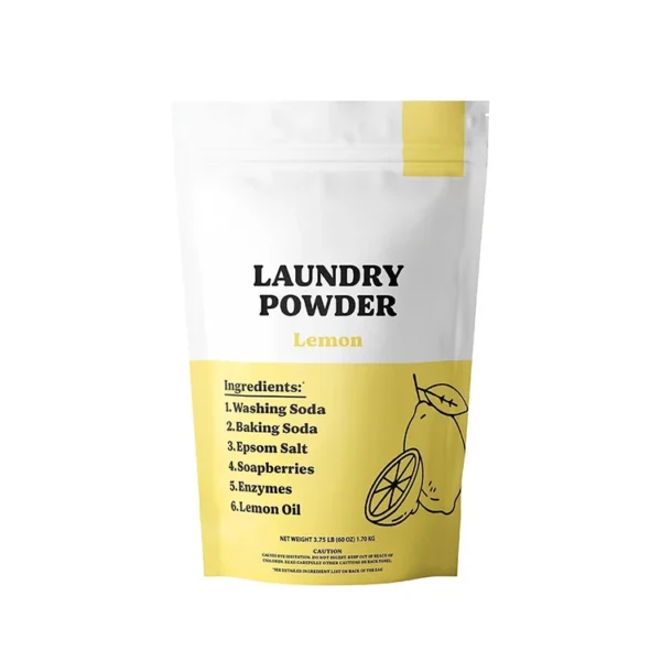 Eco-Friendly-Apparel-Laundry-Detergent-Powder-Concentrated-Natural-Lemon-Lavender-Scented-Easy-Rinse-Bulk-Packing