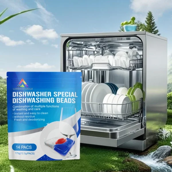 Eco-Friendly-Dishwasher-Automatic-Detergent-Powder-Pods-for-Kitchen-Dishwashers-12.5g-X-14-Pieces