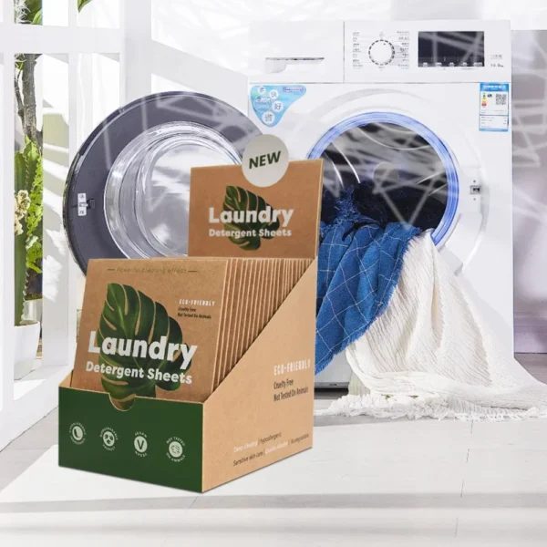 Eco-friendly-Biodegradable-Zero-Waste-Fresh-Linen-Scent-Laundry-Detergent-Sheets-Eco-Strips-Sustainable-Clean-Detergent-Sheets