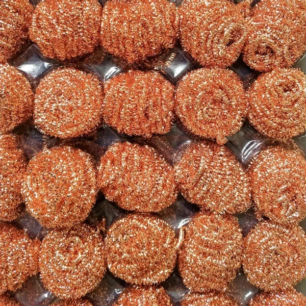 FF5345-Kitchen-Dishwashing-Cleaning-Copper-Coated-Wire-Scrubbing-Pad-Pot-Pan-Dish-Heavy-Duty-Steel-Wool-Scrubbers