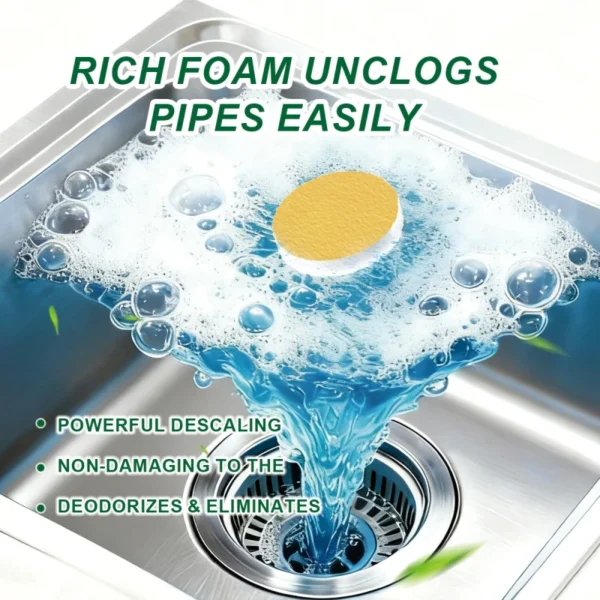 Factory-24-tablets-Garbage-Disposal-Cleaner-Freshener-Sink-Drain-Pipe-Deodorizer-Cleaner-Eco-Friendly
