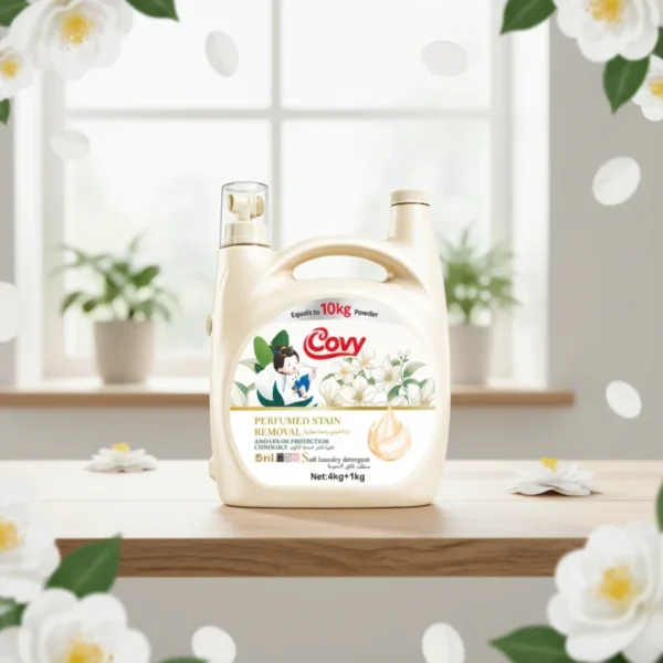 Factory-Covy-Brand-5kg-Camellia-Extract-Laundry-Washing-Liquid-Anti-Color-Fading-Mild-Gentle-Fabric-Care-High-Efficie