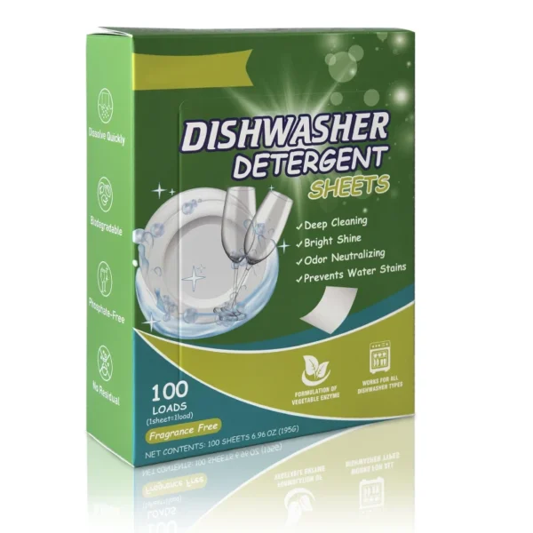 Factory-Custom-Deep-Cleaning-Liquidless-Dishwashing-Detergent-Tablets-Eco-Friendly-Plant-Based-Dishwasher-Detergent-Sheets