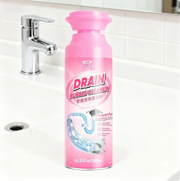 Factory-Eco-Friendly-Drain-Cleaners-for-Bathroom-Kitchen-500ML-Foaming-Sink-Drain-Cleaner-Foaming-Cleaner