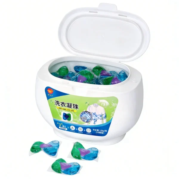 Factory-Supply-3-in-1-Laundry-Capsules-50pcs-Box-500g-Floral-Fragrance-Shelf-Life