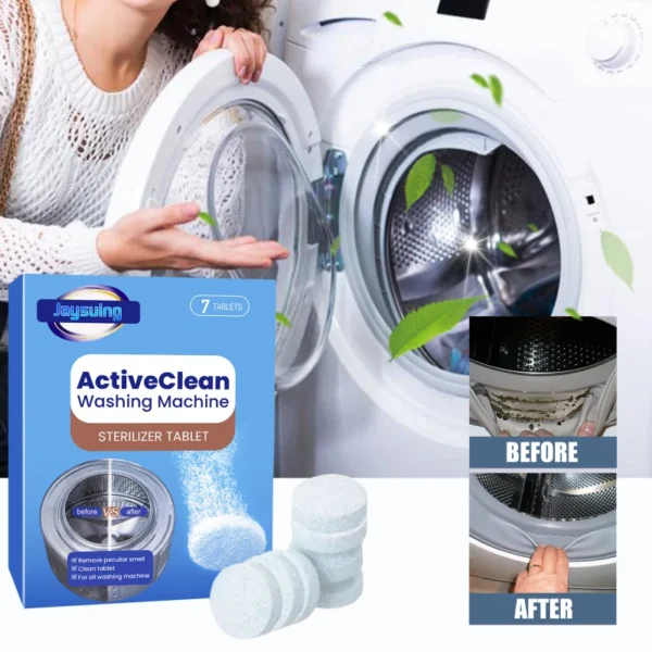 Fast-Dissolve-Washer-Cleaner-Tablets-3-in-1-Deodorize-Kill-Germs-Descaling-12-Tablets-for-Auto-Drum-Top-Loader
