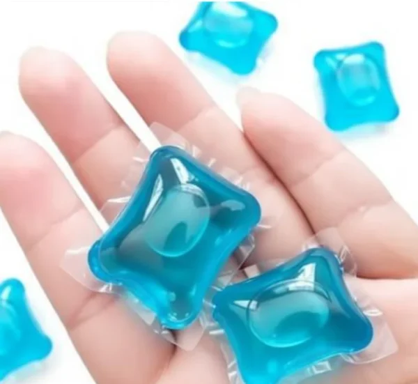 Heat-sealing-Bag-making-Transparent-Cold-Water-hot-Water-Dissolves-PVA-Plastic-Film-Laundry-Pod-Packaging