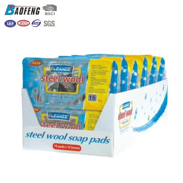 Heavy-Duty-Cleaning-Scrub-Sponge-Soap-Pads-Steel-Wool-Kitchen-Bathroom