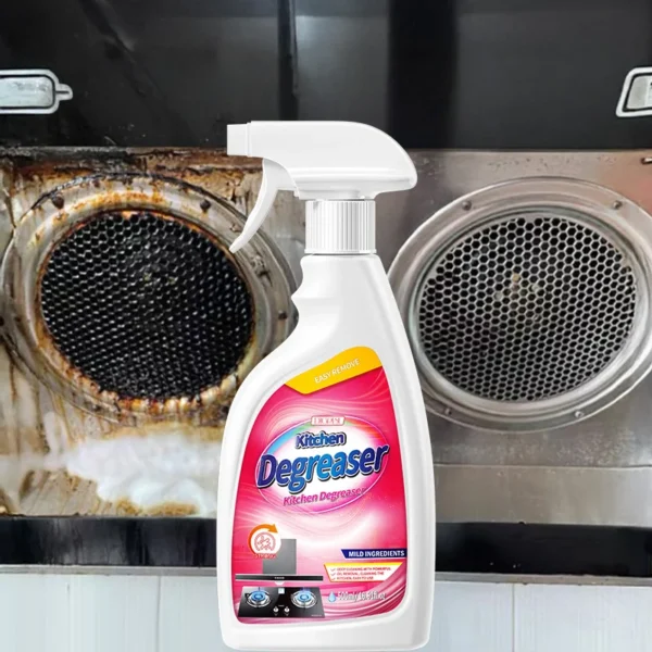 Heavy-Duty-Eco-Friendly-Degreaser-Industrial-Oil-Remover-Spray-for-Restaurant-Kitchens-Range-Hoods-Machinery-Cleaning-Powerful