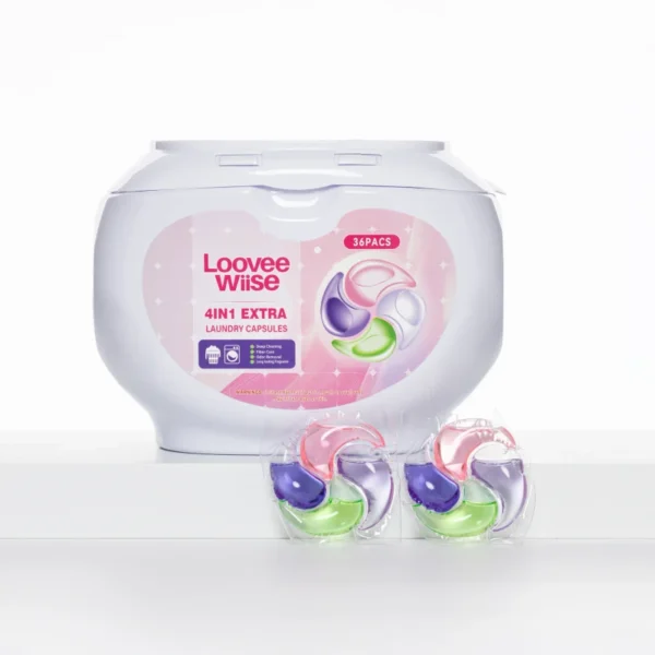 Hypoallergenic-4-in-1-Laundry-Washing-Capsule-Pods-Deep-Clean-Enzyme-Laundry-Fragrance