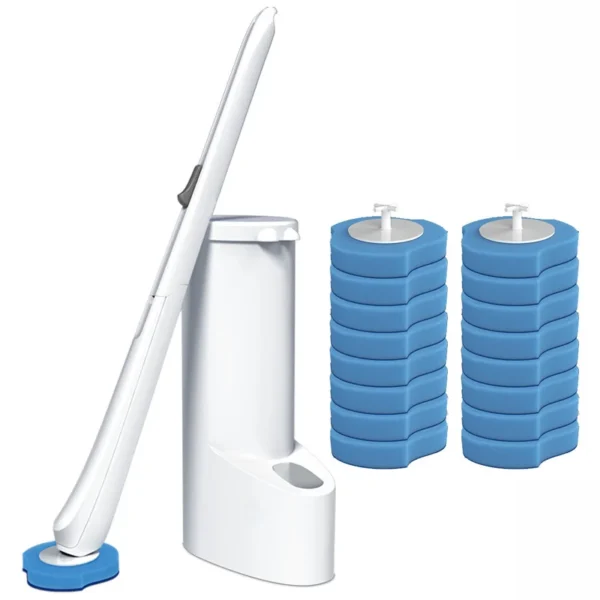 Multi-Purpose-Bathroom-Cleaning-System-Long-Handle-Disposable-Toilet-Bowl-Brush-Cleaner-Set-with-Disposable-Sponge-Refills-2