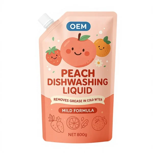 OEM-800g-Liquid-Dishwashing-Detergent-Cold-Water-Use-Peach-Fragrance