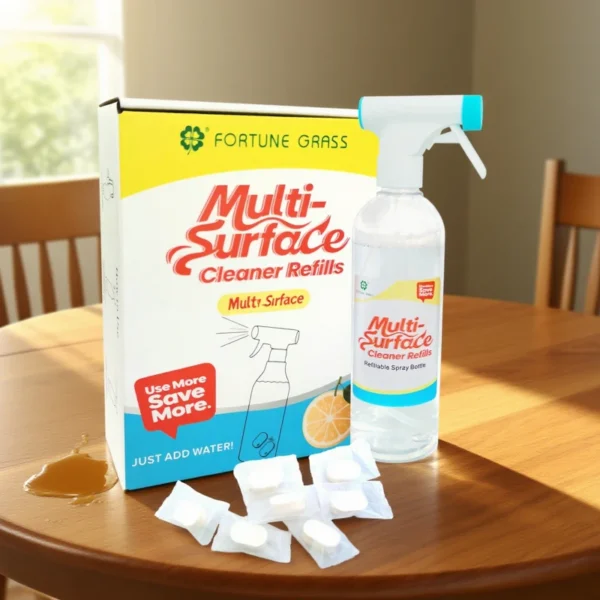 OEM-ODM-Natural-Eco-friendly-Household-Multi-surface-Multi-purpose-Cleaning-Spray-Tablets-with-Water-Bottle-Cleaner-Tablet