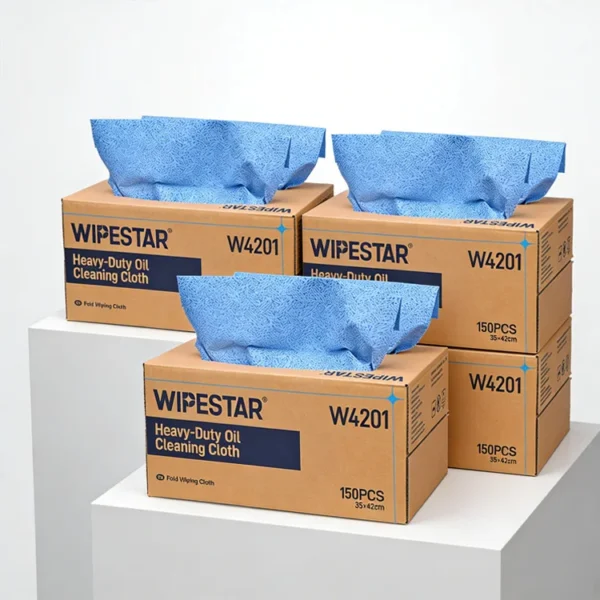 Oil-Absorbent-Wiping-Wipes-100-PP-Reusable-150pcs-Box-Meltblown-Nonwoven-Rag-70gsm-Industrial-Oil-Cleaning-Cloths