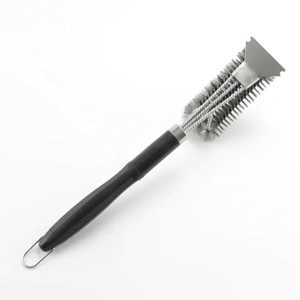 Outdoor-Bbq-Accessories-18-Grill-Cleaning-Brush-Grill-Cleaner-Brush-and-Scraper-for-Gas-Porcelain