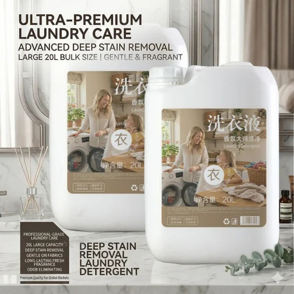 Premium-Gentle-Liquid-Detergent-20L-Commercial-Laundry-Use-Deep-Clean-Care-for-All-Textiles