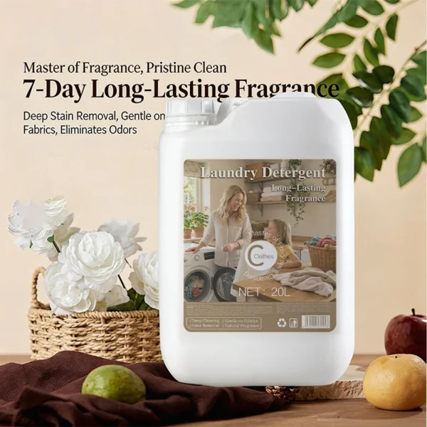 Premium-Gentle-Liquid-Detergent-20L-with-Floral-Scent-Commercial-Laundry-Use-Deep-Clean-Care-for-All-Textiles