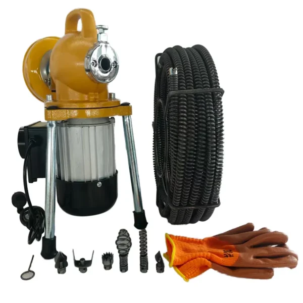 Professional-Drain-Cleaner-Specifically-Designed-for-Clearing-Clogged-Pipes-and-Toilets-Electrically-Powered