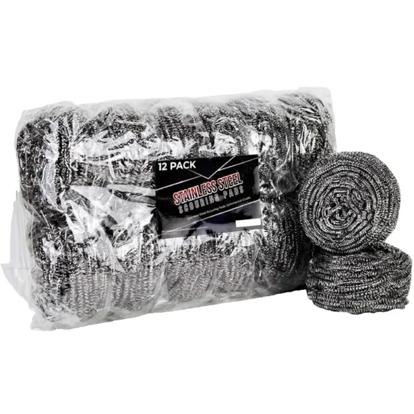 Stainless-Steel-Polishing-Scouring-Pads-Heavy-Wrapped-Sponges-Steel-Wool-Wire-Scrubber-Pad-Used-for-Tough-Kitchen-Cleaning