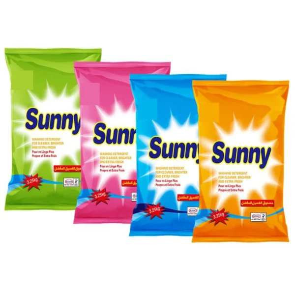 Sunny-Eco-Friendly-Disposable-Apparel-Detergent-Powder-with-Strong-Stain-Removal-and-Fresh-Fruity-Fragrance